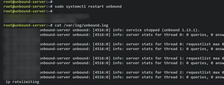 check unbound log