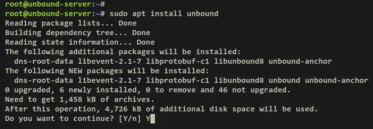 install unbound