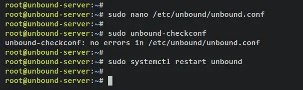 configure unbound