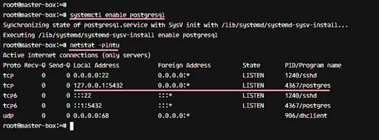 Check if postgres is running