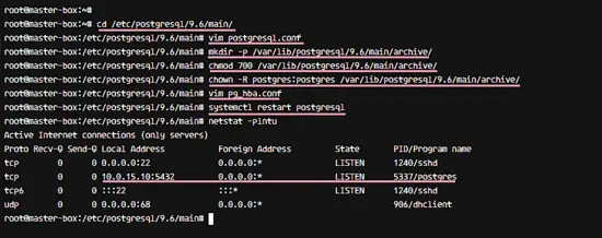 Configure Postgres replication