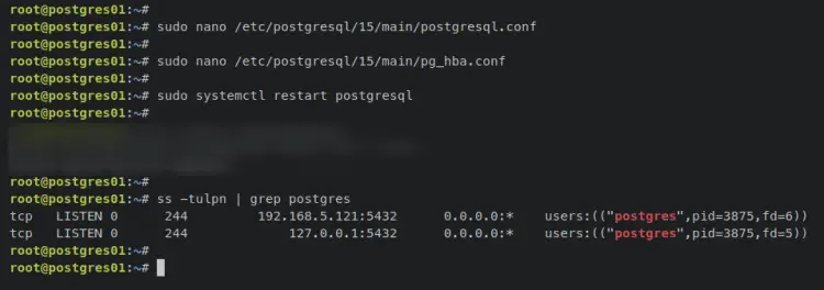 verify postgresql port