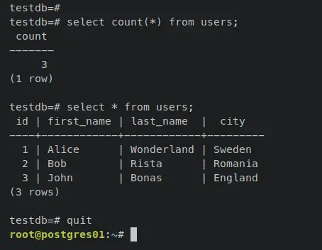 verify data postgres01