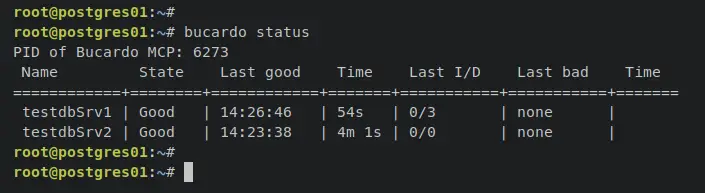 status after sync