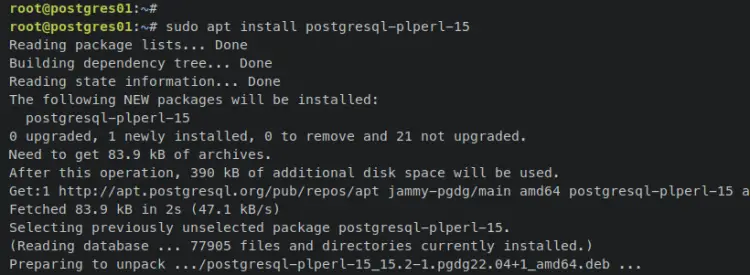 install plperl lang