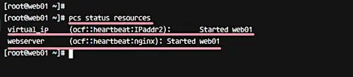 Check pcs status
