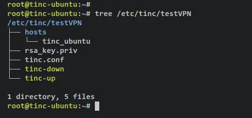 list files tinc-ubuntu