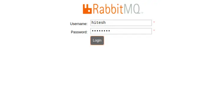 RabbitMQ Login
