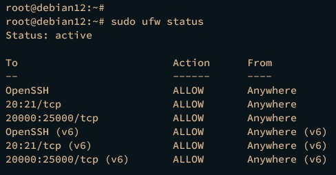 verify ufw