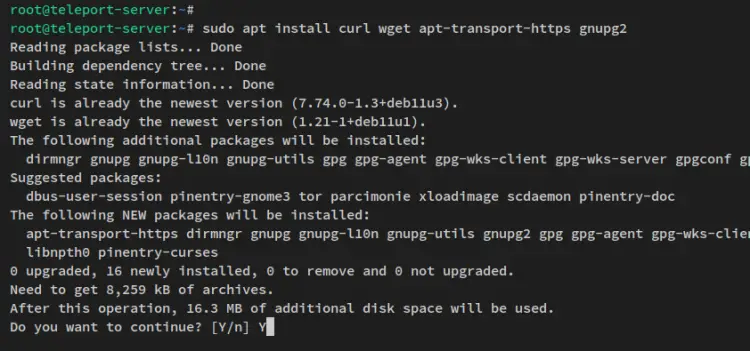 install basic packages