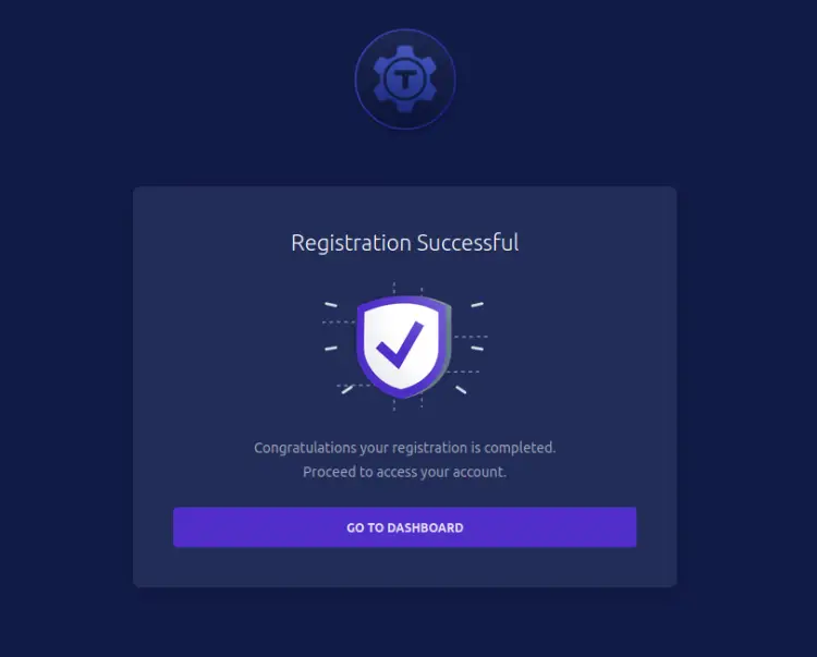 user finished