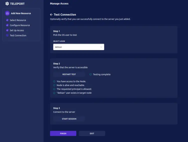 test connectionm
