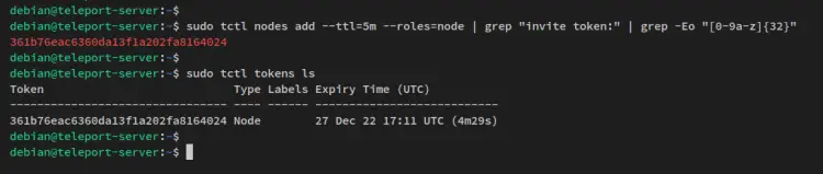 generate token