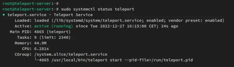 status teleport