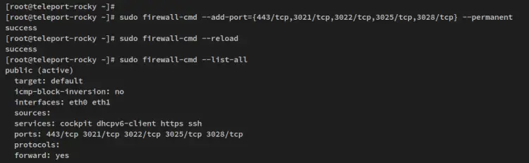 setup firewalld