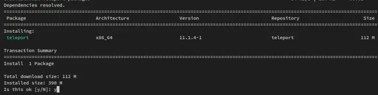 install teleport