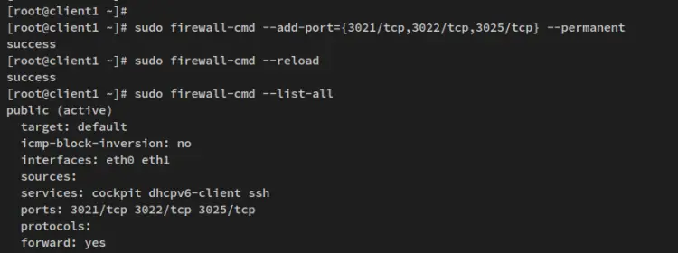 setup firewalld