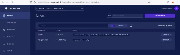 client1 added