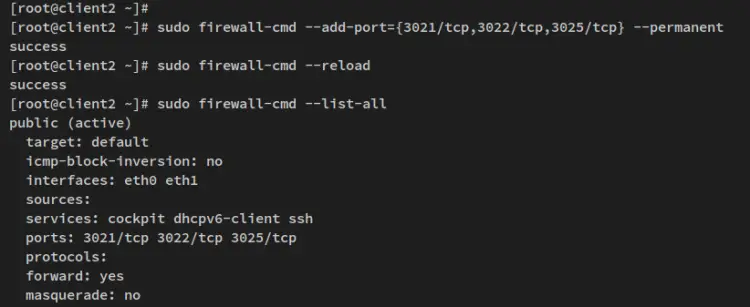 setup firewalld