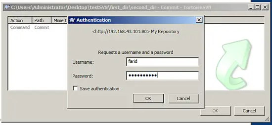 SVN authentication request