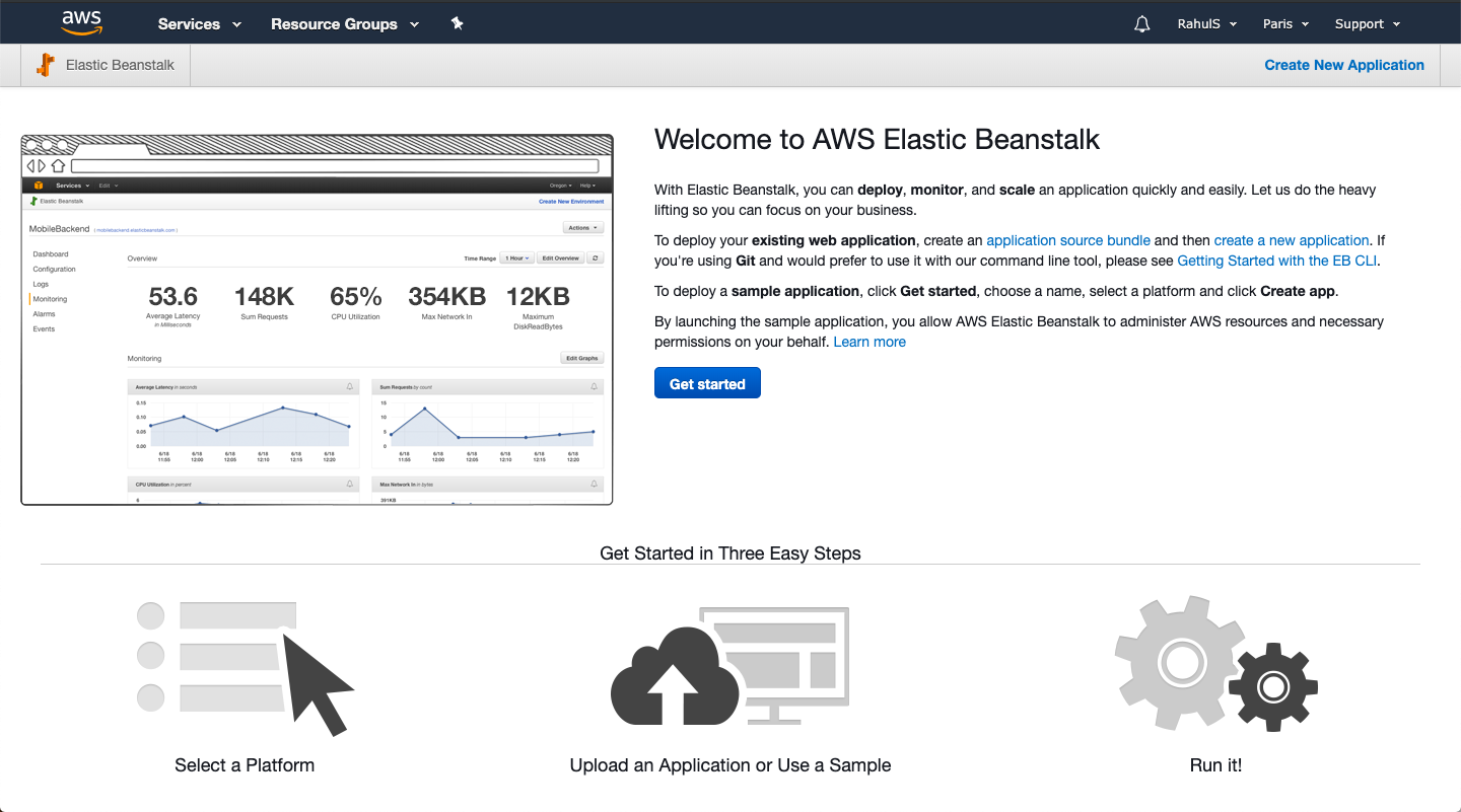 How to setup an Elastic Beanstalk Application on AWS