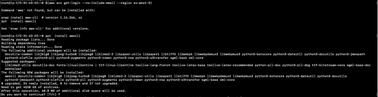 install awscli