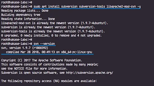 Install subversion