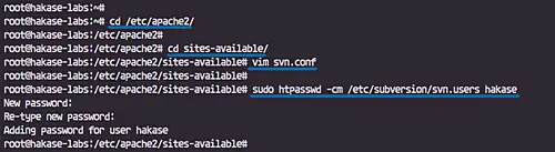 Configure SVN vhost in Apache