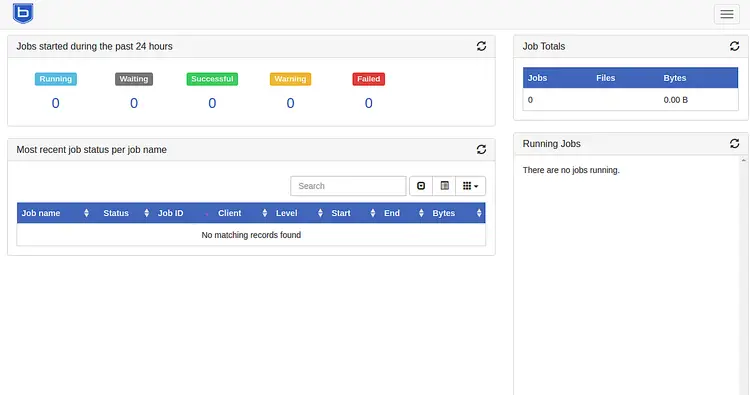 Bareos Backup Dashboard