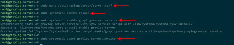 start graylog service