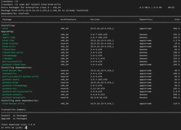 install bind named