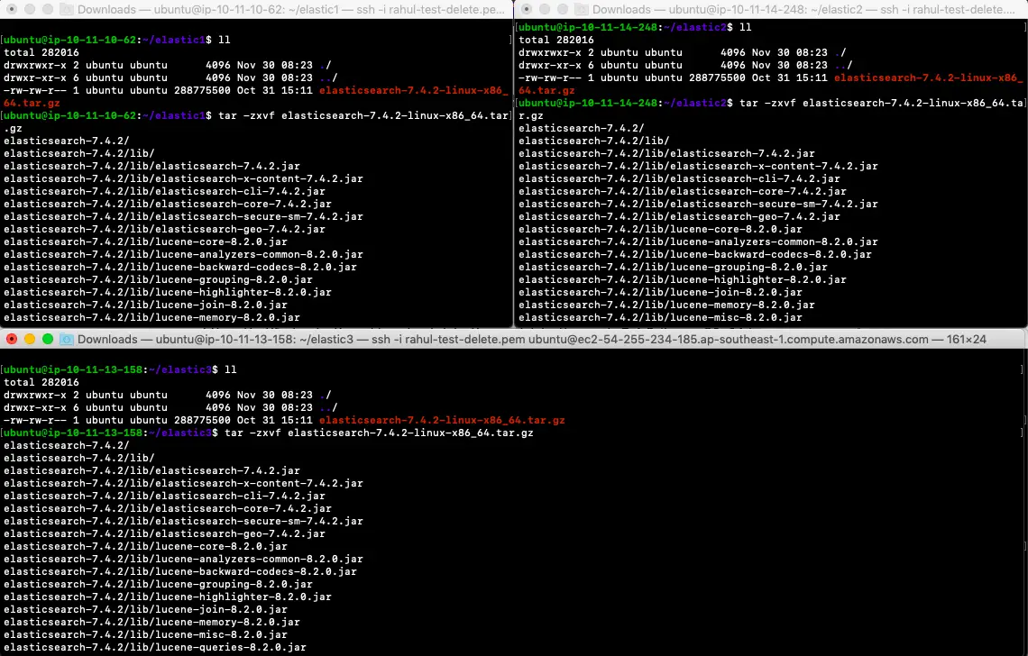 How to setup Elasticsearch cluster with 3 Nodes on Ubuntu