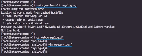 Configure osquery to read the syslog