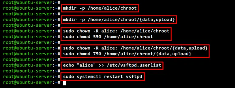 setup chroot and data directory