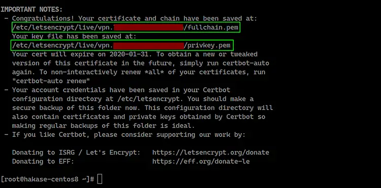Get SSL Certificate with Certbot