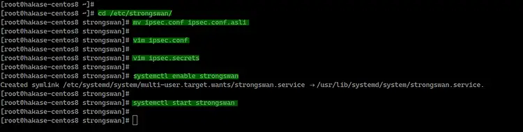 Enable Strongswan Daemon