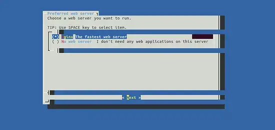 Choose web server