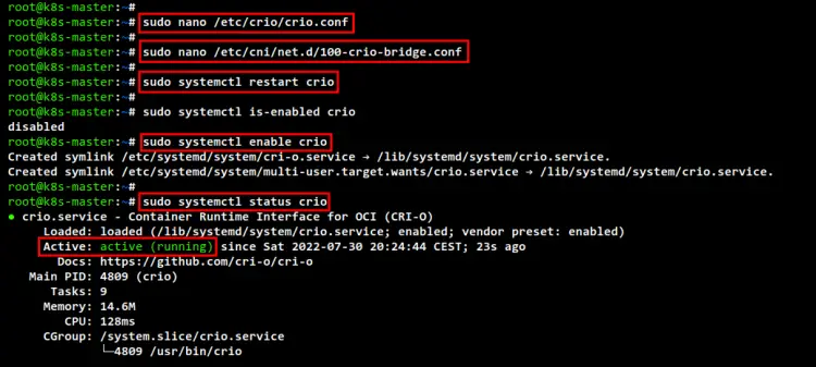 setup crio container runtime