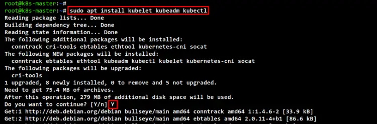 install kubernetes package