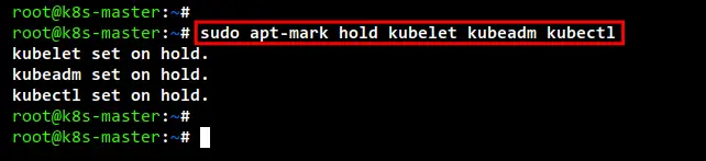 mark kubernetes packages