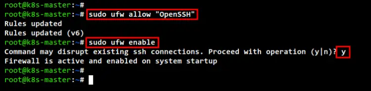enable ufw