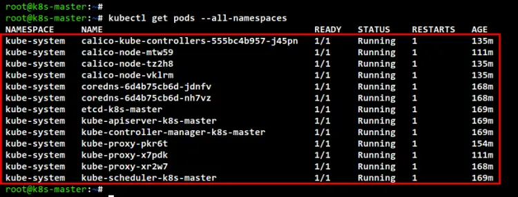 check all pods