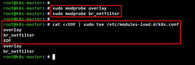 enable kernel modules