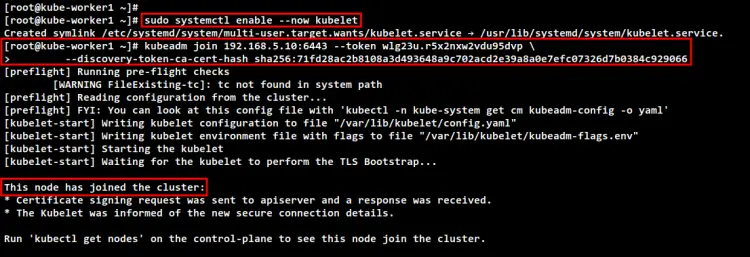 add kube-worker1 to cluster