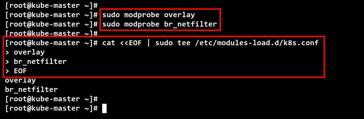 enable kernel modules