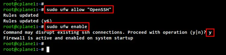 enable ufw