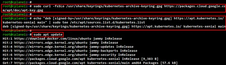 add kubernetes repository