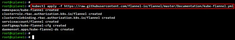 deploy flannel cni