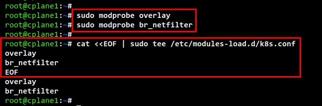 enable kernel modules