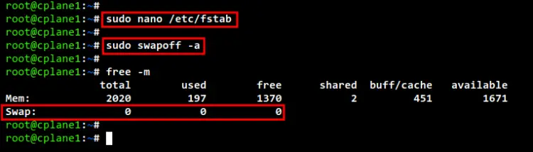 disable SWAP